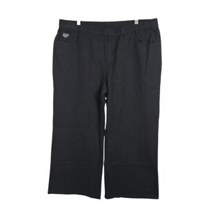 NWPT Quacker Factory DreamJeannes Pull-On Gauchos Black Size XL